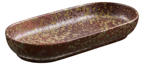 Tava decorativa, Maro inchis, 23.5x11x3.5 cm