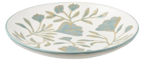 Tava decorativa, Alb, 35.5x35.5x5 cm