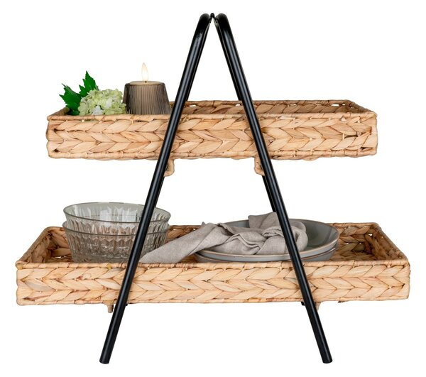 Tava decorativa Alfaro, Natural, 23x42x43.5 cm
