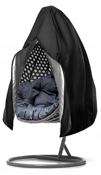 Husa de protectie pentru scaun suspendat KOKON 250x165 cm, negru
