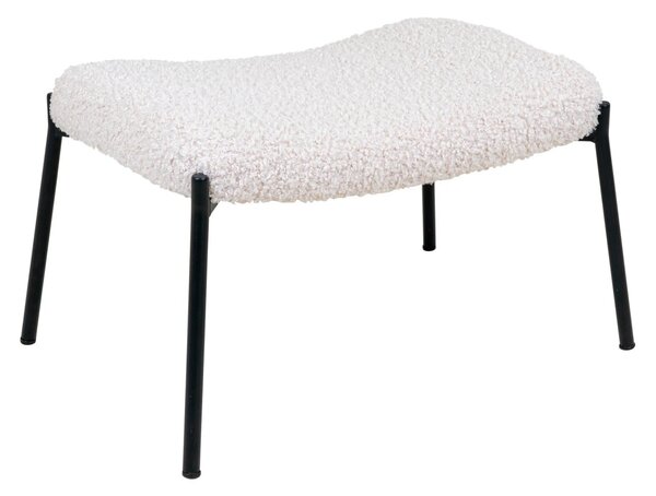 Taburet Glasgow, Alb, 42.5x63x39 cm