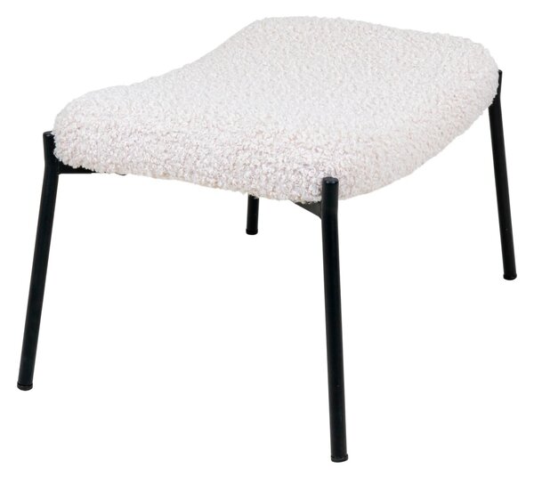 Taburet Glasgow, Alb, 42.5x63x39 cm