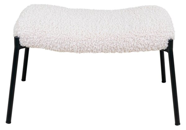 Taburet Glasgow, Alb, 42.5x63x39 cm