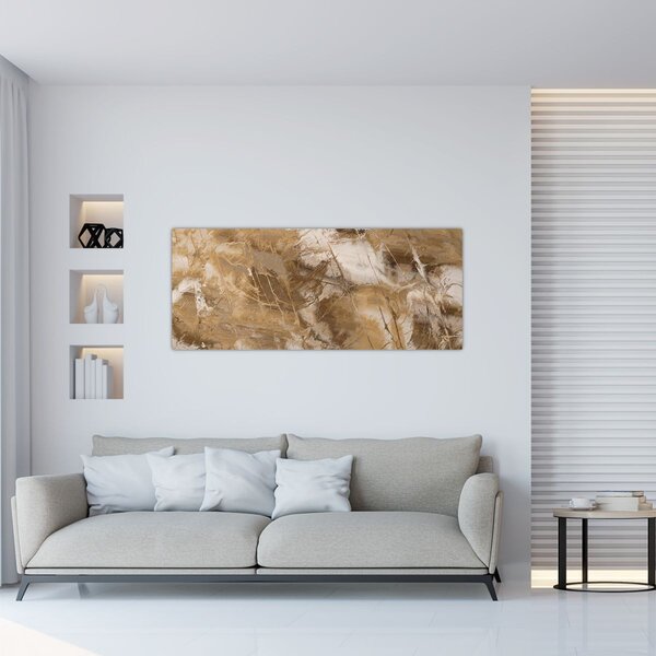 Tablou - Abstract maro (120x50 cm)