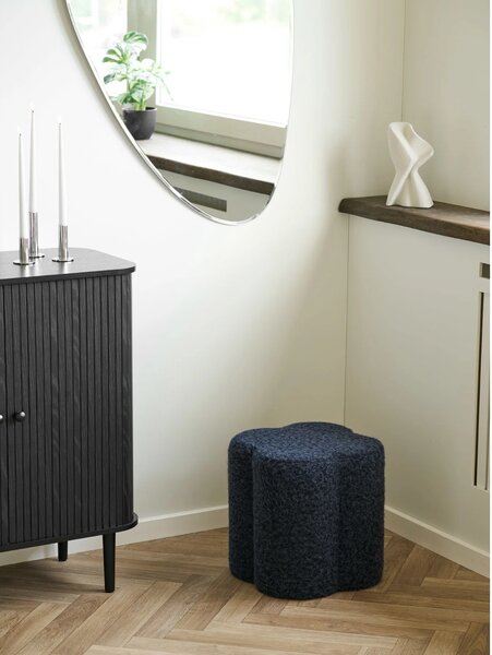 Taburet circular Durban, Albastru , 42x42x38 cm