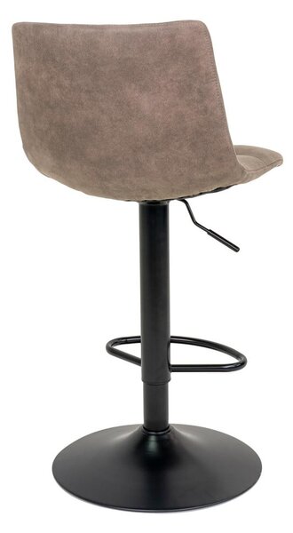 Scaune de bar maro deschis cu înălțime ajustabilă 2 buc. tapițate (înălțime șezut 63 cm) Middelfart – House Nordic