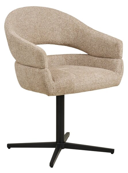 Scaun dining Dover, Nisip, 60x58x87 cm