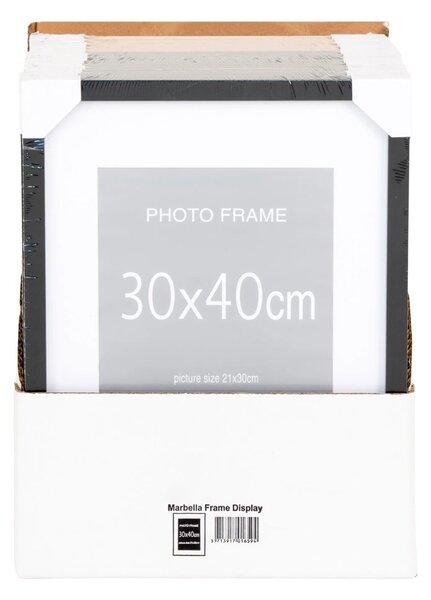 Set 7 piese Rame foto Marbella, Negru, 33x32x45 cm