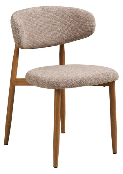 Scaun dining Levanto, Nisip, 55x52x77 cm, Stejar