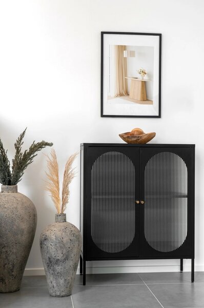 Set 5 piese Rame foto Marbella, Negru, 70x50x1.8 cm