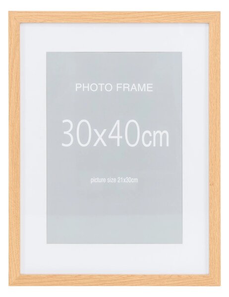 Set 5 piese Rame foto Marbella, Natural, 40x30x1.8 cm