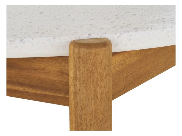 Masa dining Terracina, Natural, 120x120x76 cm