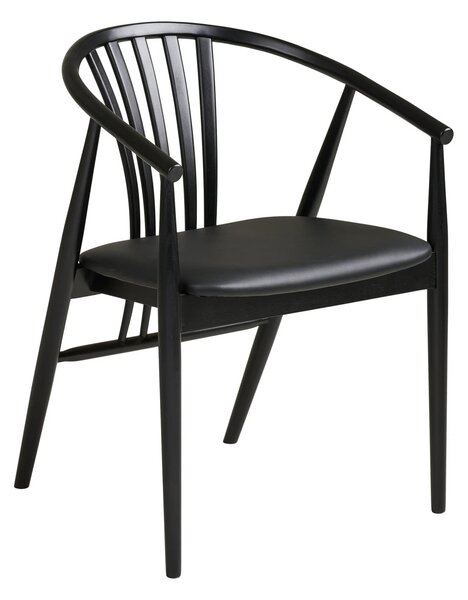 Scaun dining Agustin, Negru, 54x57x78 cm