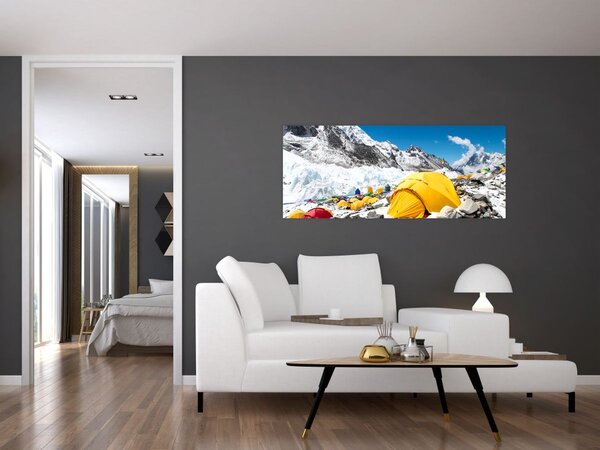 Tablou - Camping la munte (120x50 cm)