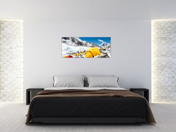 Tablou - Camping la munte (120x50 cm)