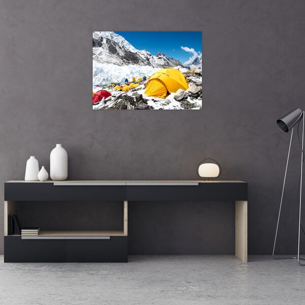 Tablou - Camping la munte (70x50 cm)