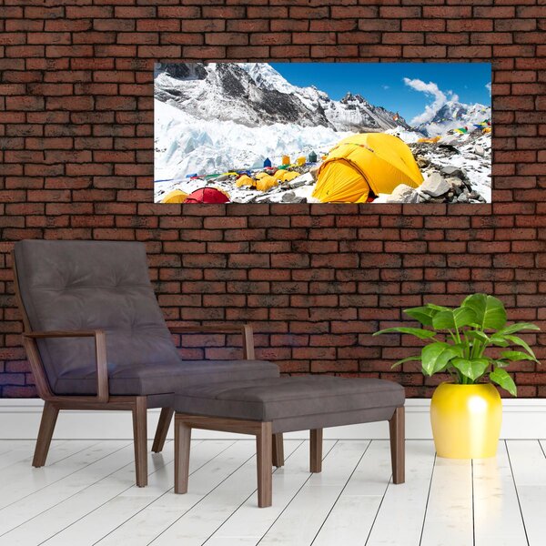 Tablou - Camping la munte (120x50 cm)