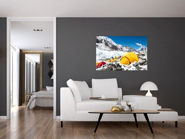 Tablou - Camping la munte (90x60 cm)