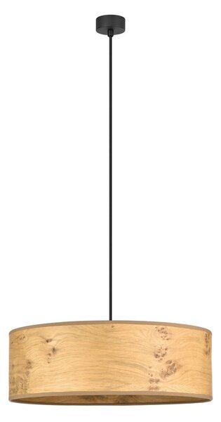 Lustră din furnir de lemn Bulb Attack Ocho XL, ⌀ 45 cm, bej