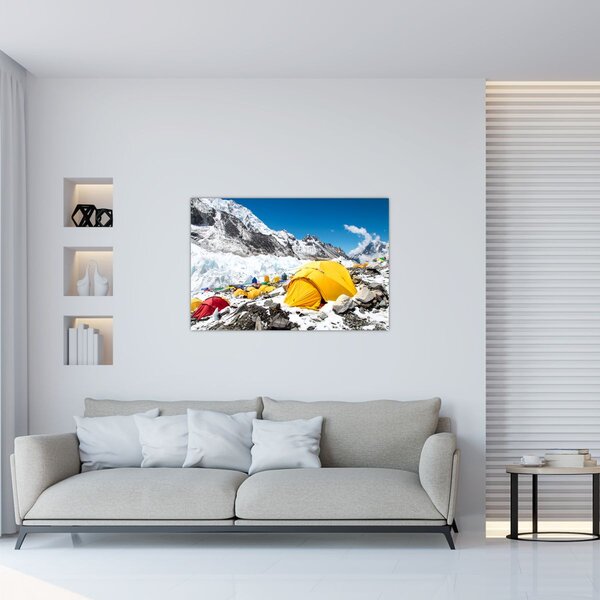 Tablou - Camping la munte (90x60 cm)