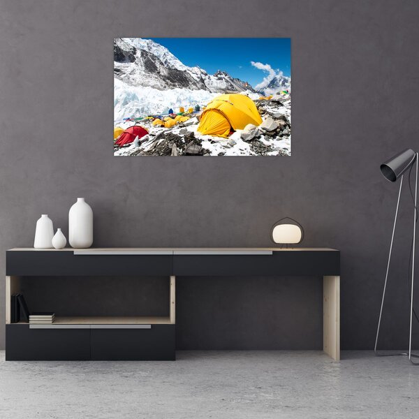 Tablou - Camping la munte (90x60 cm)