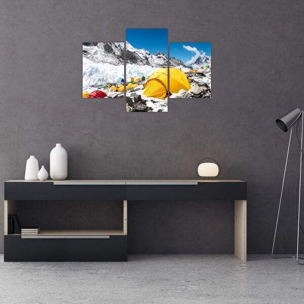 Tablou - Camping la munte (90x60 cm)