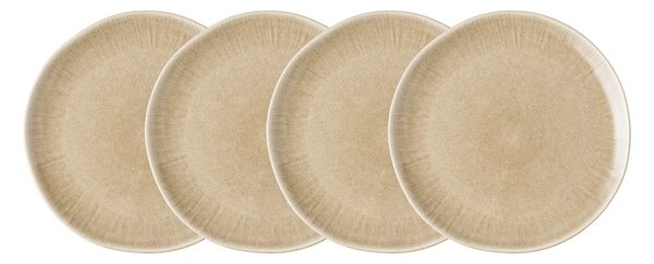 Set 4 piese Farfurii cina Viola, Bej, 27x27x2 cm