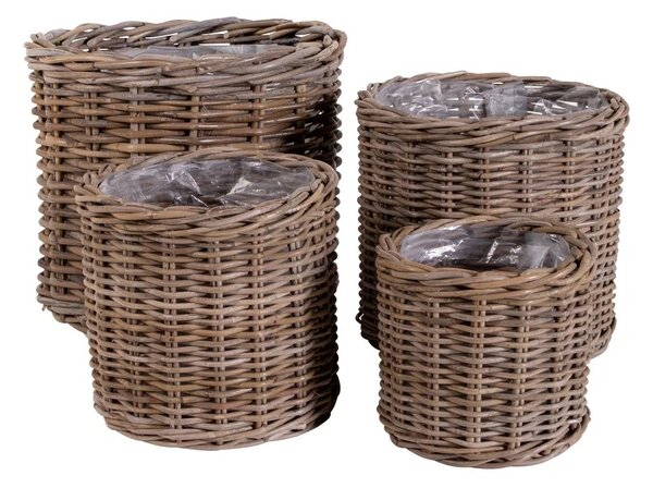 Set 4 piese Cosuri Bogor, Natura, 40x40x35 cm