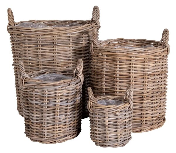 Set 4 piese Cosuri Caor, Natural, 50x50x58 cm