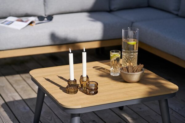 Set 2 piese Coltar lounge Comillas, Gri, 73x69x200 cm