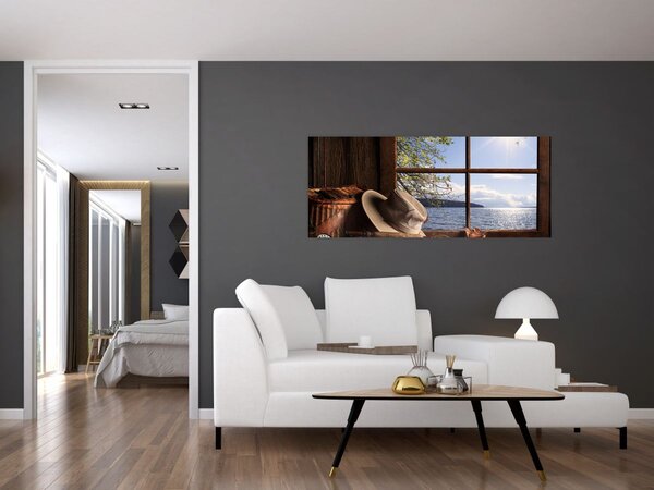 Tablou - Echipament de pescuit (120x50 cm)