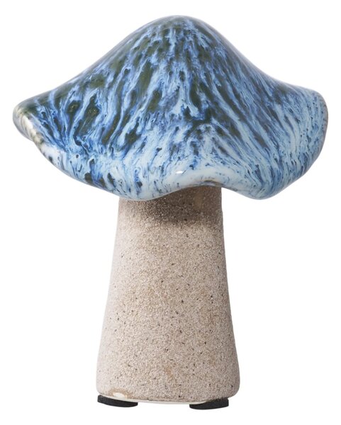 Set 3 piese Decoratiuni tip ciuperci, Verde, 10.5x10.5x14 cm