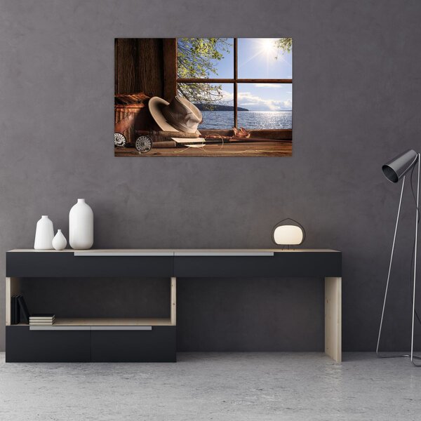 Tablou - Echipament de pescuit (90x60 cm)