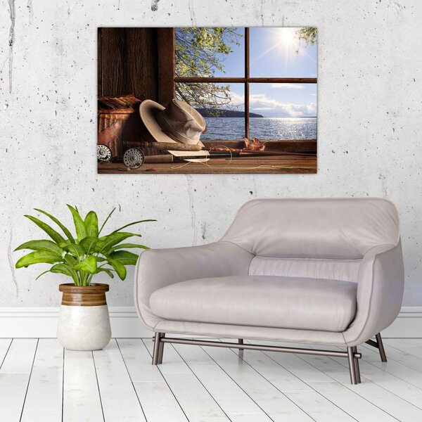 Tablou - Echipament de pescuit (90x60 cm)