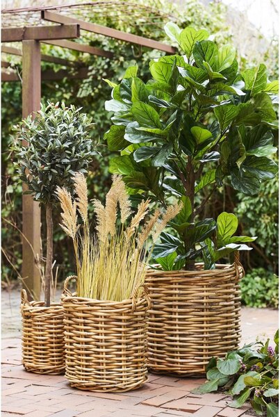 Set 3 piese Cosuri Burton, Natural, 62x62x53 cm