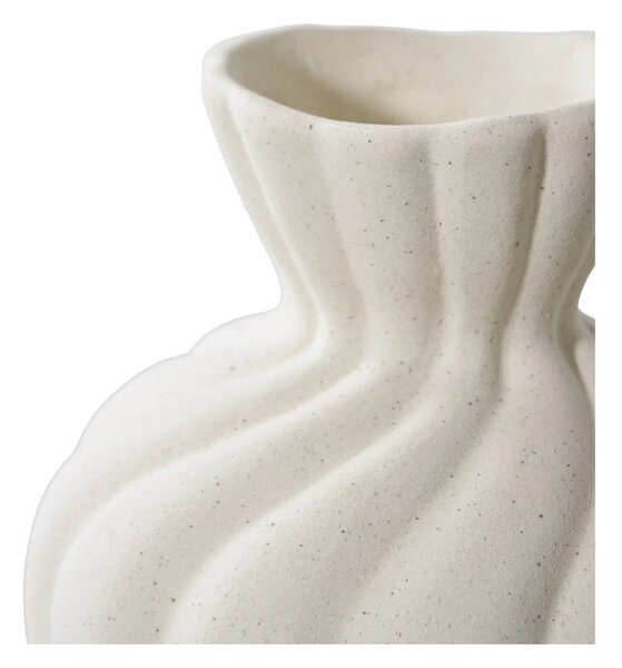 Set 2 piese Vaze decorative, Alb, 10.5x11x15 cm