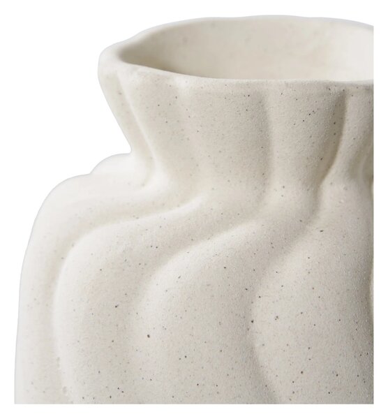 Set 2 piese Vaze decorative, Alb, 10.5x11x15 cm
