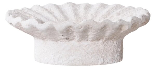 Set 2 piese Suporturi pentru lumanari, Alb, 21.5x21.5x7.3 cm