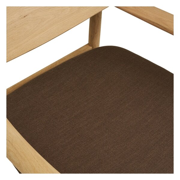 Set 2 piese Fotoliu lounge si taburet Olvera, Maro, 68x43x68x53.5x72x38 cm