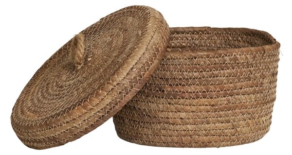 Set 2 piese Cosuri pentru depozitare Desio, Natural, 21x21x14 cm