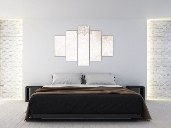 Tablou - Mandala pe zid (150x105 cm)