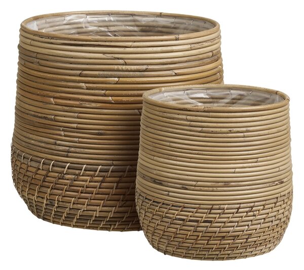Set 2 piese Cosuri Moro Baskets, Natural, 38x38x34 cm