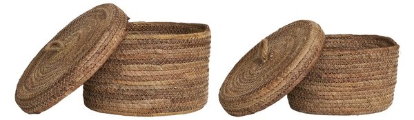 Set 2 piese Cosuri pentru depozitare Desio, Natural, 21x21x14 cm