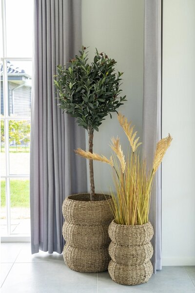 Set 2 piese Cosuri Sarbas, Natural, 35x35x45 cm