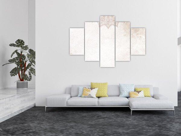 Tablou - Mandala pe zid (150x105 cm)