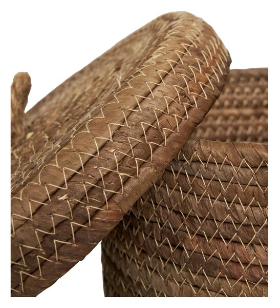 Set 2 piese Cosuri pentru depozitare Desio, Natural, 21x21x14 cm