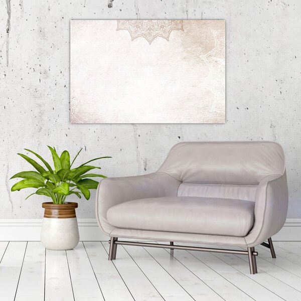 Tablou - Mandala pe zid (90x60 cm)