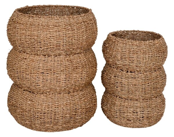 Set 2 piese Cosuri Sarbas, Natural, 35x35x45 cm