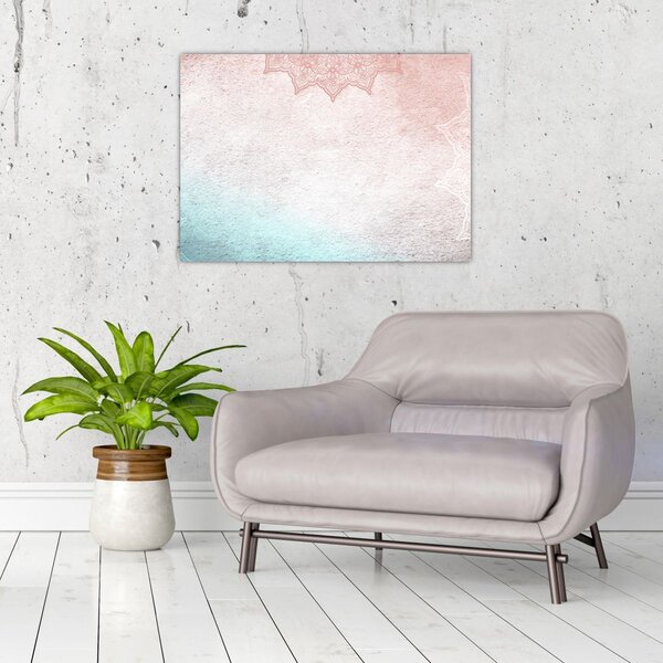 Tablou - Mandala pe zid 2 (70x50 cm)