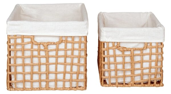 Set 2 piese Cosuri decorative Bustelo, Natural, 35x25x22 cm